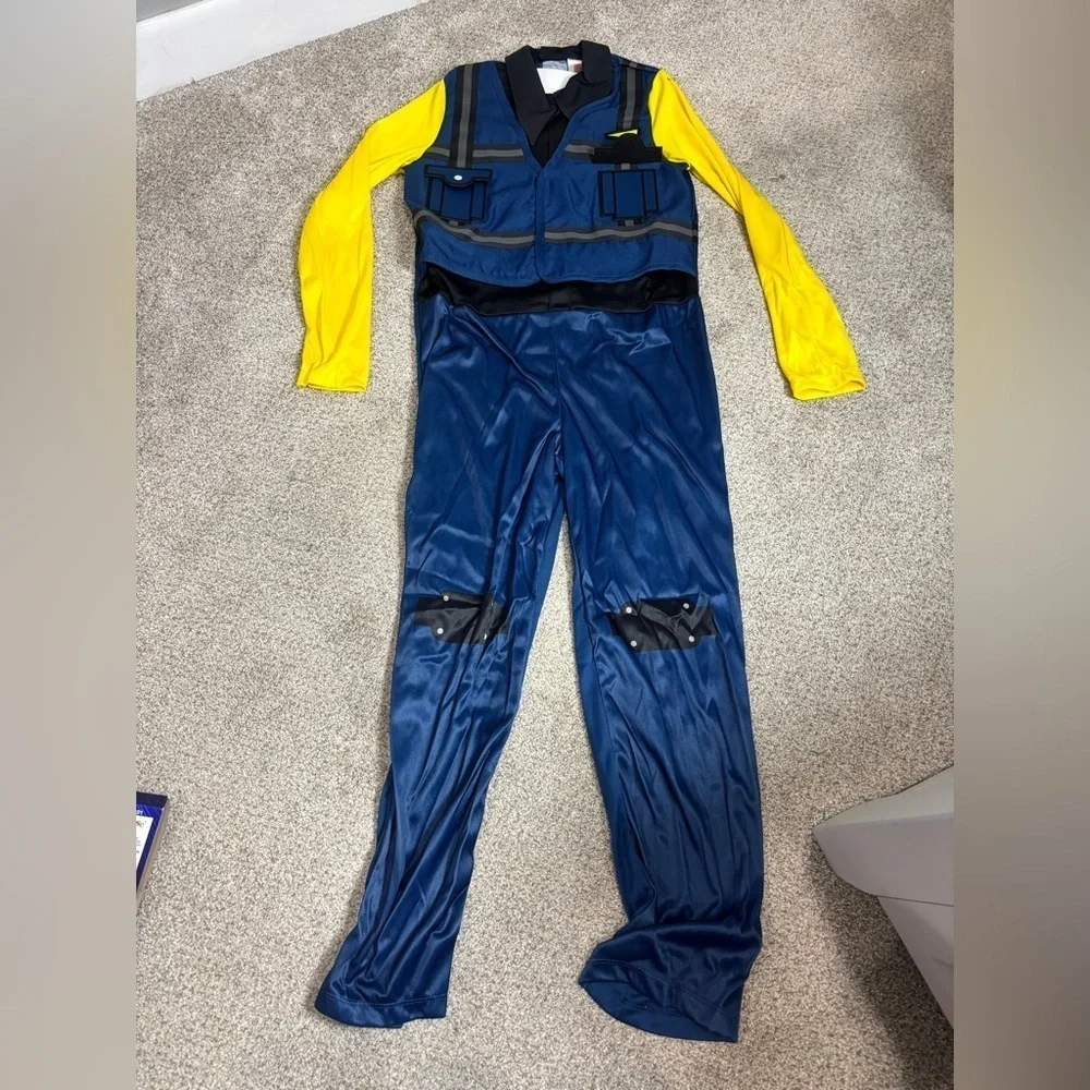 NIB The Lego Movie 2 Rex Dangervest Jumpsuit Gloves Belt Halloween Costume M 7-8